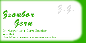 zsombor gern business card
